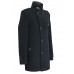 Пальто мужское черное  039 велюр 